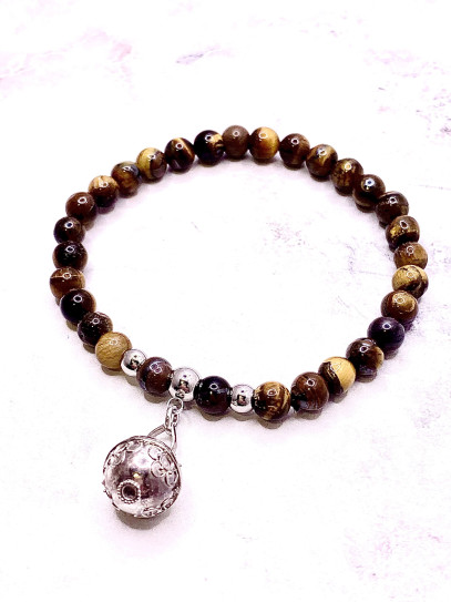 Pulsera Luz de los Ángeles ✨ de Ojo de Tigre 6 mm