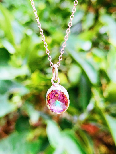 Mini Mystic Topaz 'Ananda' necklace