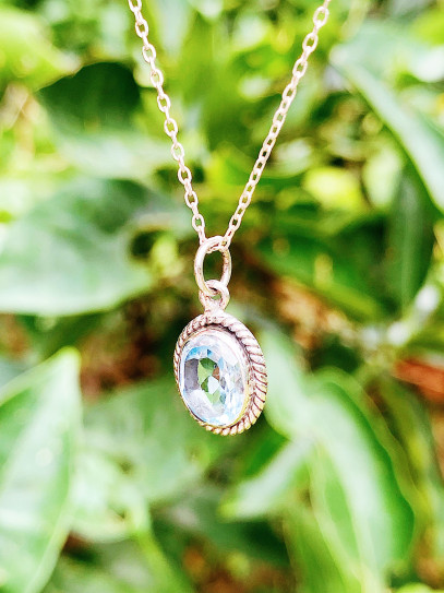 Collar 'Esplendor Divino' de Aguamarina