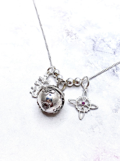 Angel Caller Necklace 'Sphere of Light' ✨ Triple Protection