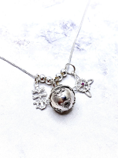 Angel Caller Necklace 'Sphere of Light' ✨ Triple Protection