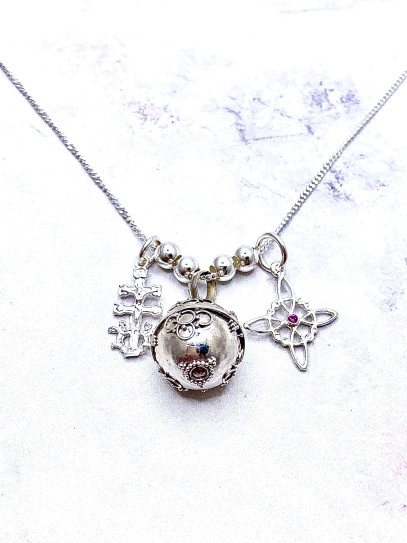 Angel Caller Necklace 'Sphere of Light' ✨ Triple Protection