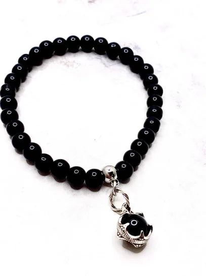 Pulsera Gotland 'Escudo de Sombra' 🖤 de Turmalina negra