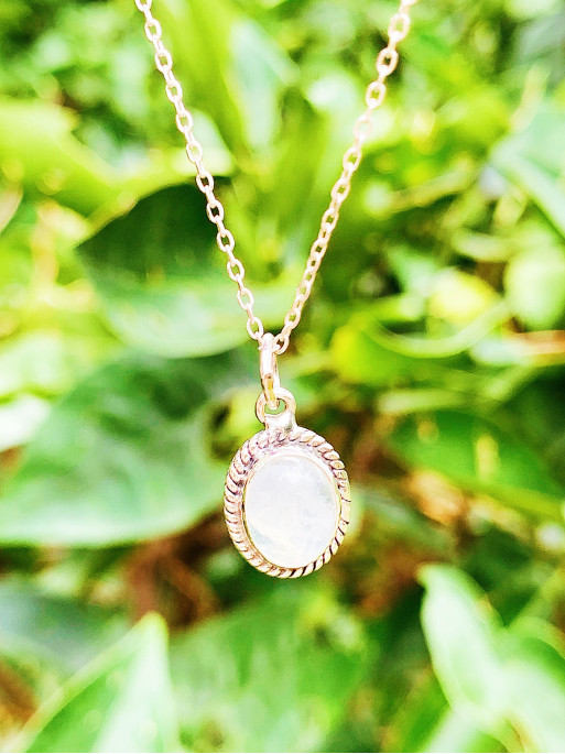 Moonstone 'Mystic Aurora' Necklace