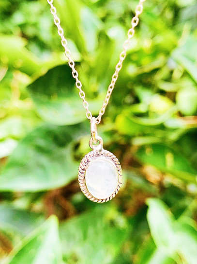 Moonstone 'Mystic Aurora' Necklace