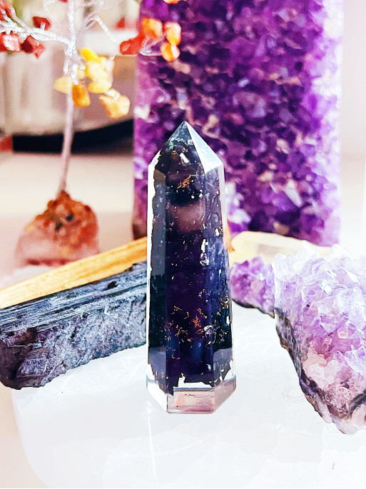 Punta generador de Turmalina protección extrema | Limpieza y purificación