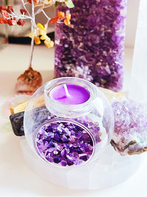 Amethyst Portal Candle Holder ✨🔮 Protection, peace and serenity