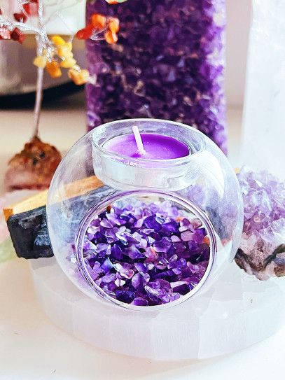 Portavelas Portal Amatista ✨🔮 Protección, paz y serenidad