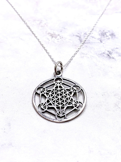 Collar del Ángel Metatrón ✨ de plata de ley