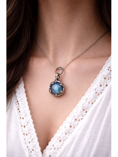 Collar 'Gotland' XL de Labradorita - Protección mística