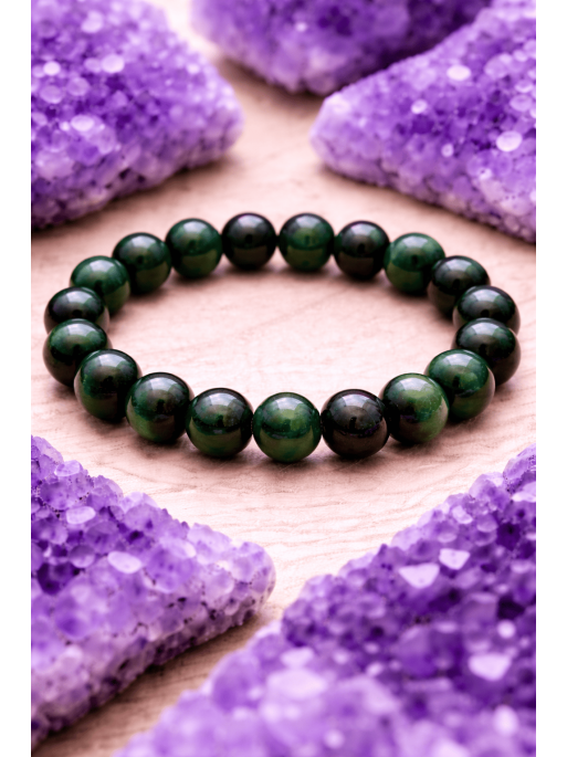 🔮 Green Tiger's Eye Energy Strength Bracelet 8mm | Protection and luck