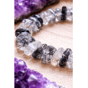 🔮 Indian Tourmalinated Quartz Chip Bracelet | Health and Protection