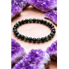 🔮 Pulsera Portal Protector de Ojo de Tigre verde y Turmalina 6mm | Protección y suerte