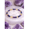 Citrine, Amethyst and Lapis Lazuli Intuition Portal Bracelet 6mm 🔮 Psychic Powers