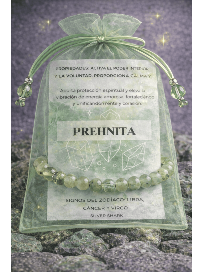 Polsera 'Asha' de Prehnita 6mm | Serenitat i amor incondicional