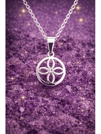 Collar sigilo de la abundancia de plata - Atrae riqueza y prosperidad