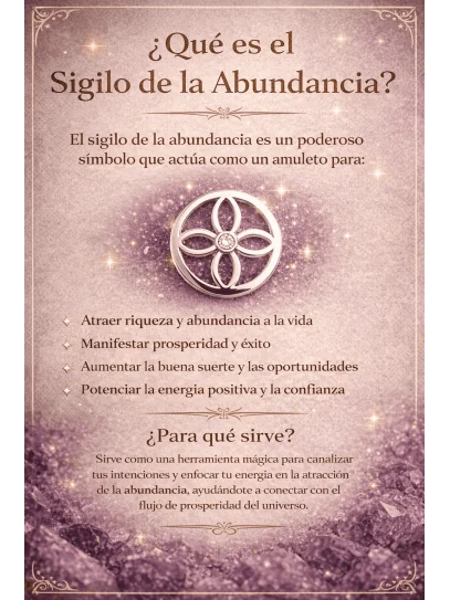 Pulsera sigilo de la abundancia de plata - Atrae riqueza y prosperidad