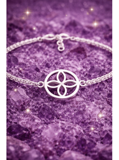 Pulsera sigilo de la abundancia de plata - Atrae riqueza y prosperidad