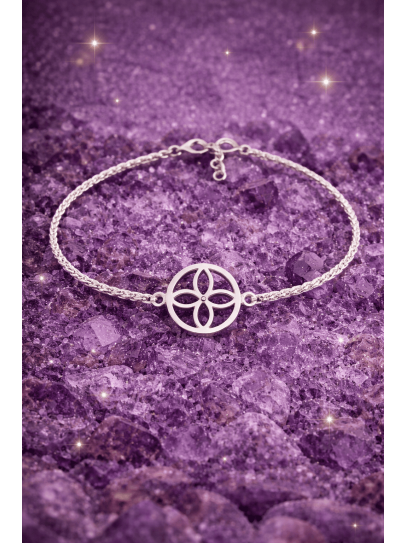 Pulsera sigilo de la abundancia de plata - Atrae riqueza y prosperidad