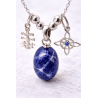 Sodalite Triple Protection Necklace | Intelligence and studies, exams or competitive exams