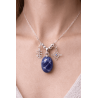 Sodalite Triple Protection Necklace | Intelligence and studies, exams or competitive exams