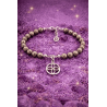 Pulsera sigilo de la abundancia de Pirita y plata - Atrae riqueza y prosperidad