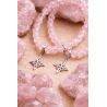 'Elly' Bracelet with Witch's Knot and 6mm Rose Quartz | Attracts love, love spells