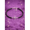 Mini Money Magnet Bracelet of Abundance Sigil with Tourmaline and Silver
