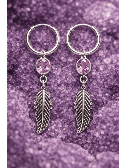Rose Quartz Wing Earrings ✨ Attract love