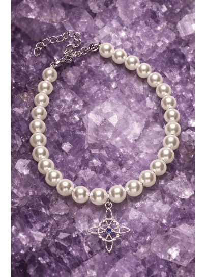 Polsera de Perla natural i Protecció divina ✨ Nus de Bruixa