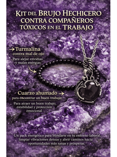 Kit del bruixot Feiticeiro per a protecció contra companys tòxics a la feina