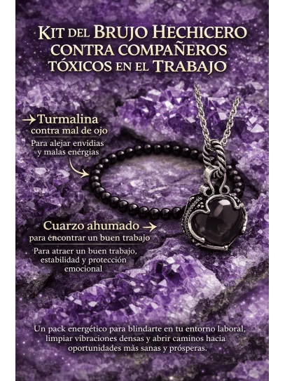 Kit del brujo Hechicero para protección contra compañeros tóxicos en el trabajo