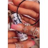 Pulsera 'Glinda' de Nudo Brujas y Turmalina negra