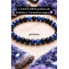 🔮 Pulsera Signo del Zodiaco Sagitario de Sodalita, Lapislázuli y Turmalina 6mm | Estudios