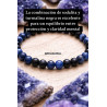 🔮 Pulsera Signo del Zodiaco Sagitario de Sodalita, Lapislázuli y Turmalina 6mm | Estudios
