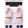 🔮 Pulsera Signo del Zodiaco Capricornio 6mm | Turmalina negra y Ojo de Tigre azul