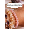 🔮 Pulsera Signo del Zodiaco Cáncer Brisa Amorosa 6mm | Cuarzo rosa y Piedra luna atrae el amor