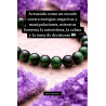 🔮 Pulsera Signo del Zodiaco Géminis de Ojo de Tigre verde y Turmalina 6mm | Protección y suerte