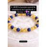 🔮 Pulsera Signo del Zodiaco Aries portal abrecaminos de Citrino y Lapislázuli 6mm - Abundancia y éxito