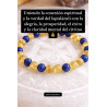 🔮 Pulsera Signo del Zodiaco Aries portal abrecaminos de Citrino y Lapislázuli 6mm - Abundancia y éxito