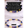🔮 Libra Zodiac Sign Bracelet, Intuition Portal, Citrine, Amethyst and Lapis Lazuli 6mm 🔮 Psychic Powers