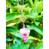 'Agatha' Pendulum made of natural stone and Witch's Knot - Protection and healing