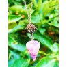 'Agatha' Pendulum made of natural stone and Witch's Knot - Protection and healing