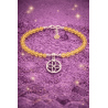 Powerful Money Magnet Bracelet, Citrine and Silver Money Sigil