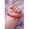 Pulsera de los 7 nudos de protección y Ojo Turco para niño o bebé