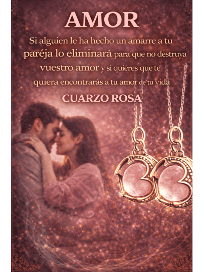 Collar 'Gotland' de Cuarzo rosa