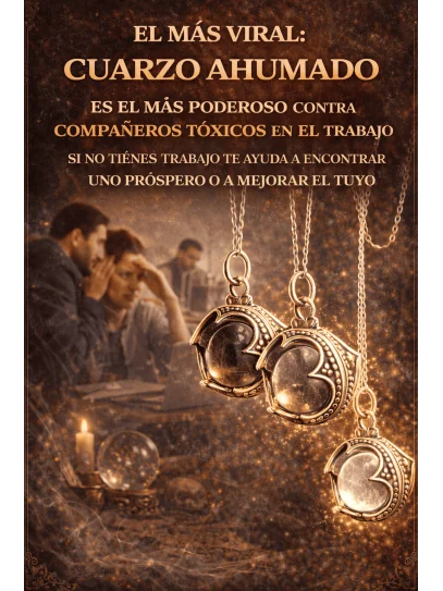 Collar 'Gotland' XL de Cuarzo ahumado - Contra compañeros tóxicos
