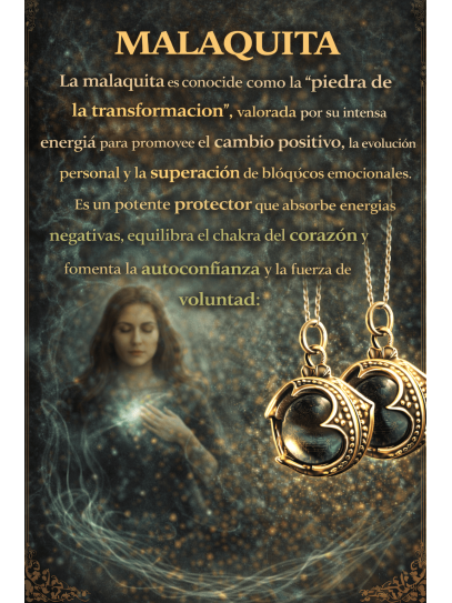 Collaret 'Gotland' súper mini de Malaquita