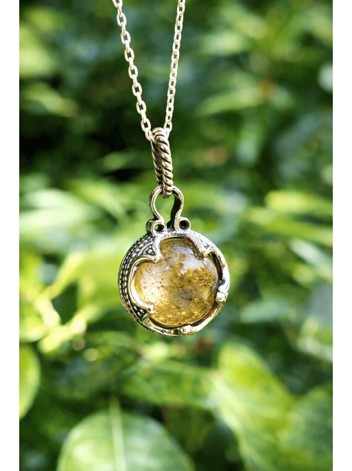 Rutilated Citrine Quartz 'Gotland' Necklace