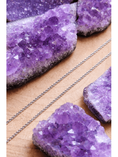 Cadena fina para collar de 50 cm de Acero Inoxidable (316L)